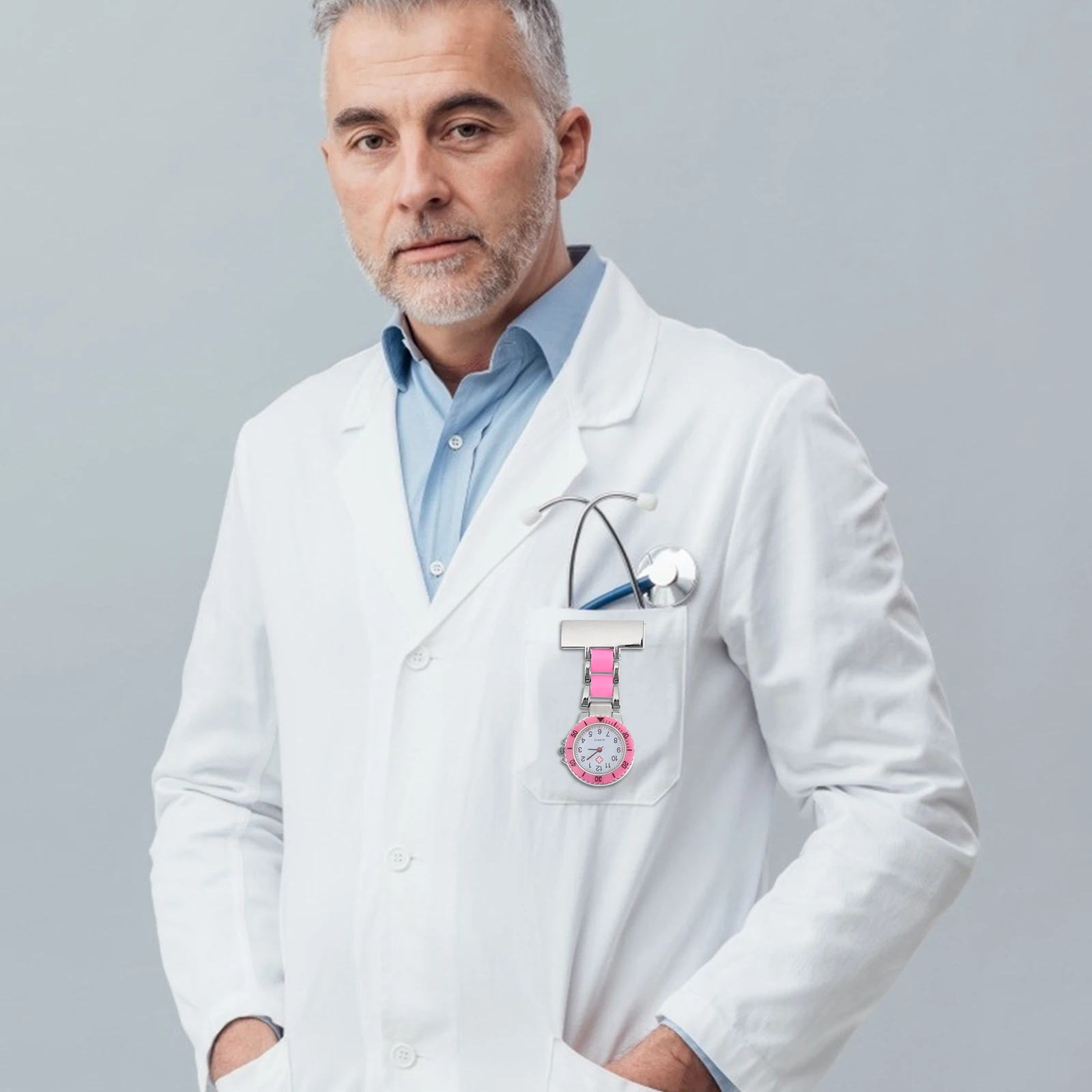 Hanging Student for Students Nurses Easy read Dial Strong Chain Student Quartz Movement Watch Exam Watch