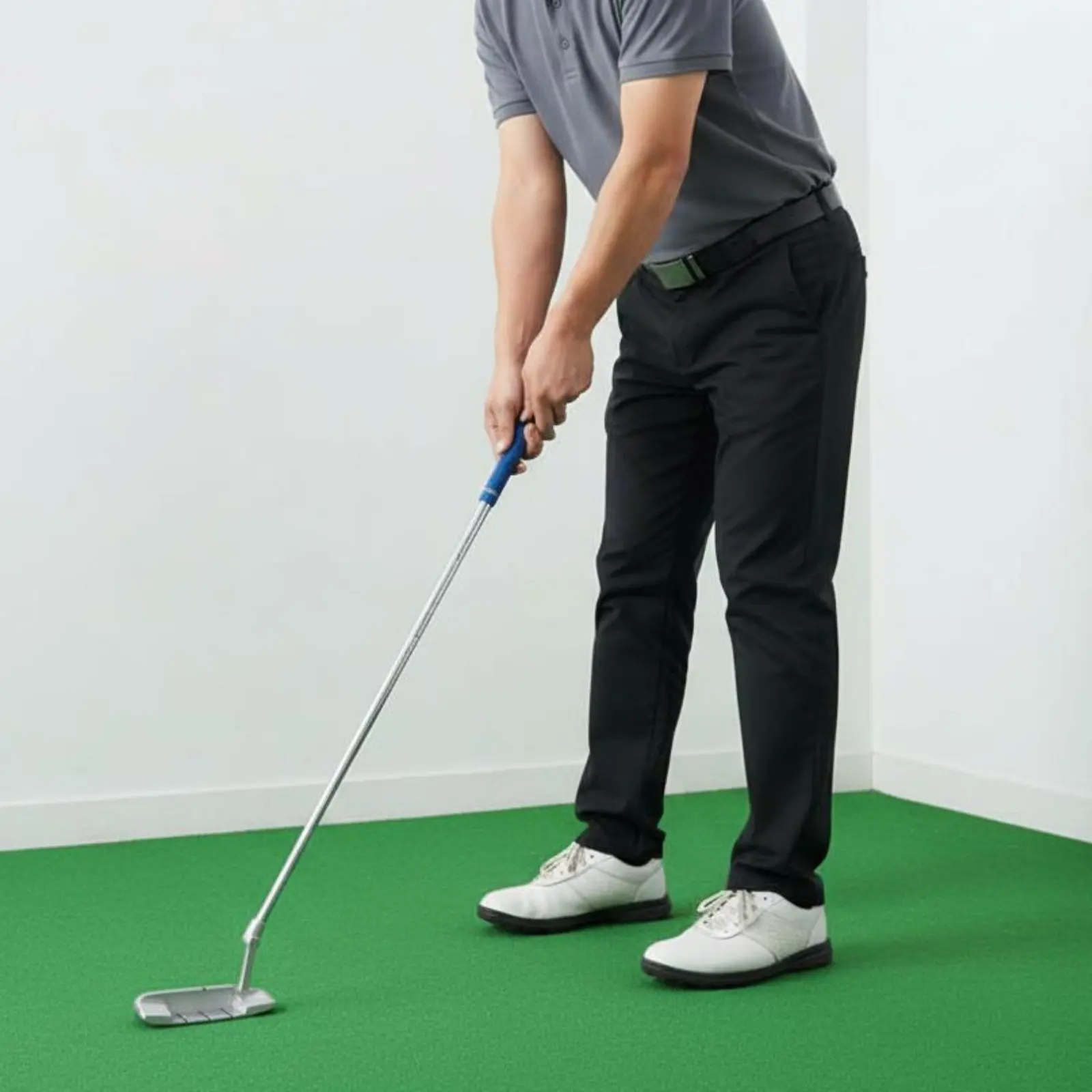 3-Section Putting Putting Club Easy Assembly Foldable Travel Putting Club Portable Putting Club Long-Lasting Alloy Construction
