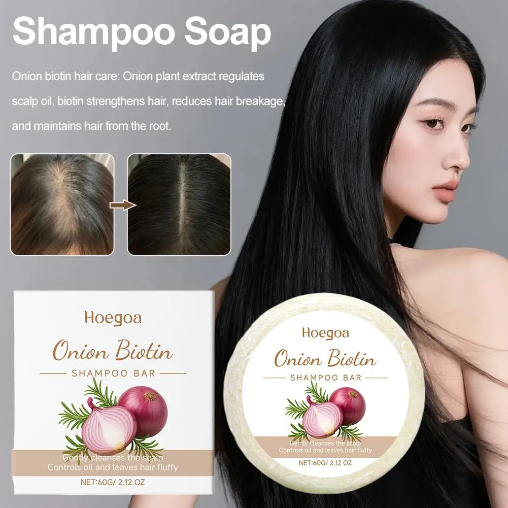 Onion,persimmon Shampoo Bar Natural Hair Care Anti Dandruff Oil Control Repair Split Ends Dry Frizz Nourish Scalp Solid Shampoo