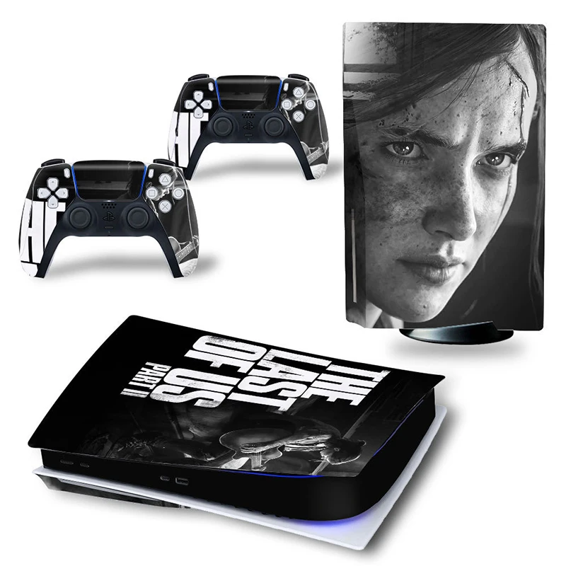 The Last Of US PS5 Standard Disc Edition Skin Sticker Decal Cover for PlayStation 5 Console & Controllers PS5 Skin Sticker Vinyl