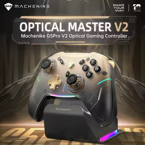 MACHENIKE G5Pro V2 Tri Mode Gaming Controller Optical Trigger ABXY Button Hot-Swappable Joystick 4K Resolution For Switch PC