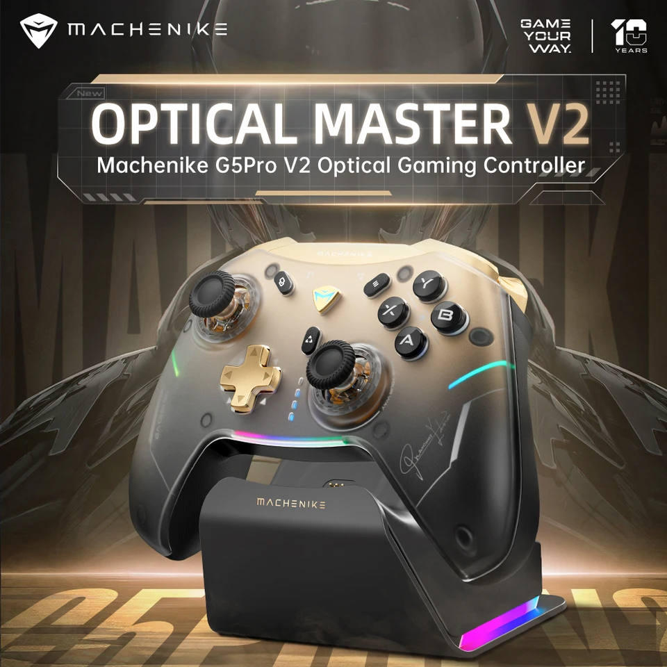 MACHENIKE G5Pro V2 Tri Mode Gaming Controller Optical Trigger ABXY
