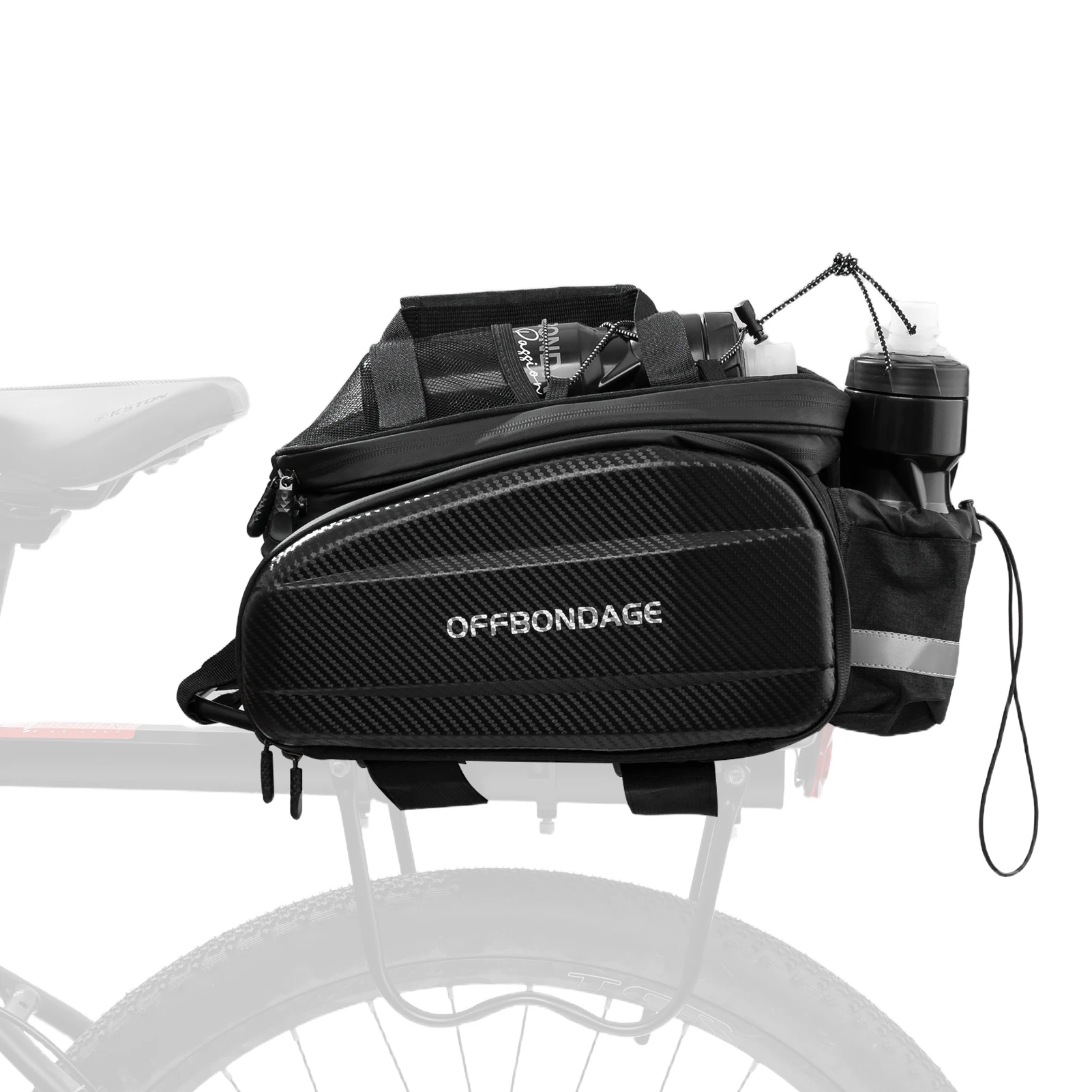 AliExpress OFFBONDAGE 20L Bicycle Rear Seat Bag Bike Saddlebag MTB Bike Rack Bag Trunk Pannier Cycling Travel Bag Basket Bike Accessories