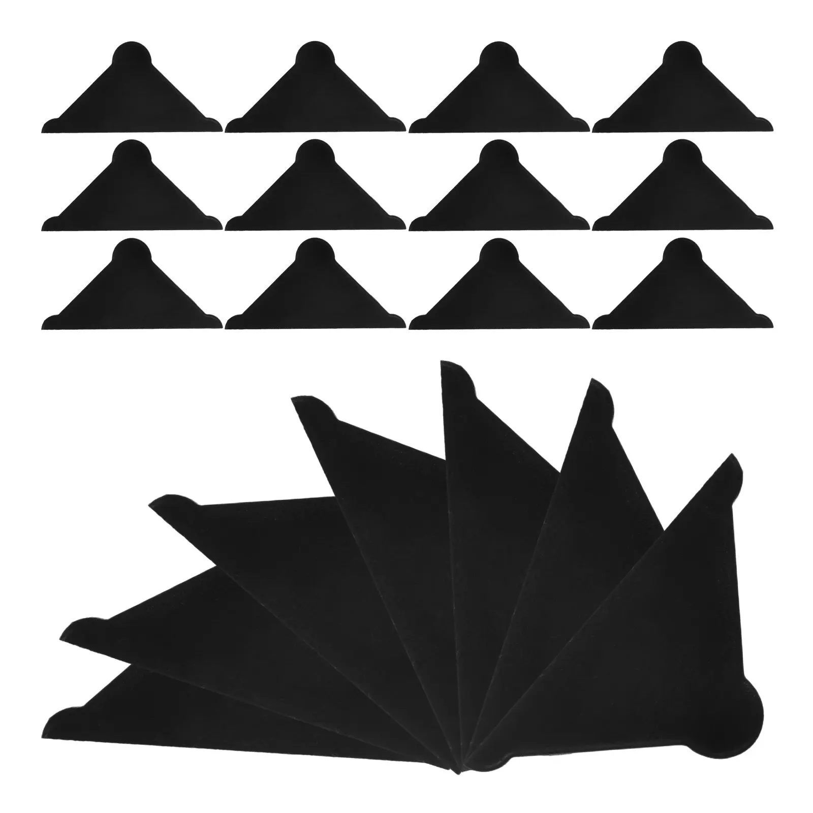 

100Pcs Plastic Corner Protectors Triangle Glass Edge Guard Mirror Sheet Safety Protective Shipping Packaging Tempered