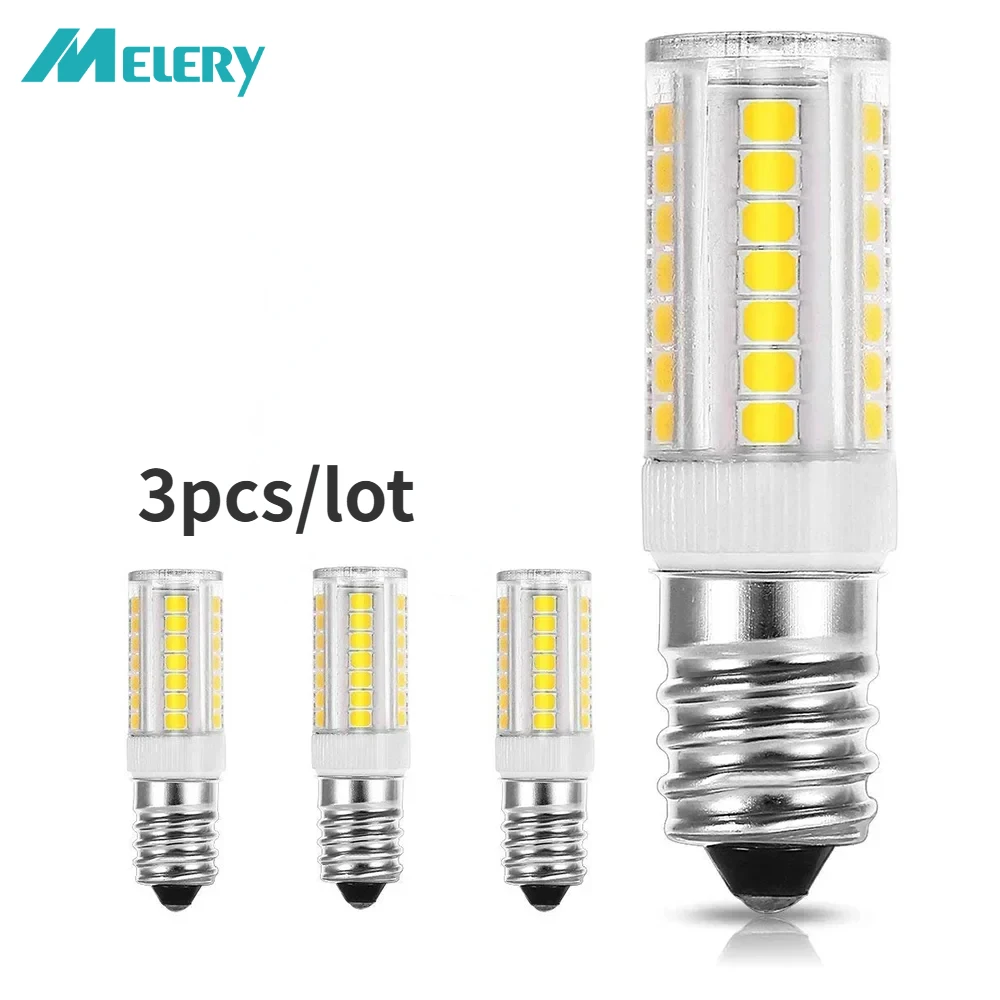 

Melery E14 Corn LED Light Bulbs 5W Replace 40W Bulb 4000K Natural White Small Edison Screw lights 45leds 400lm 3Pack