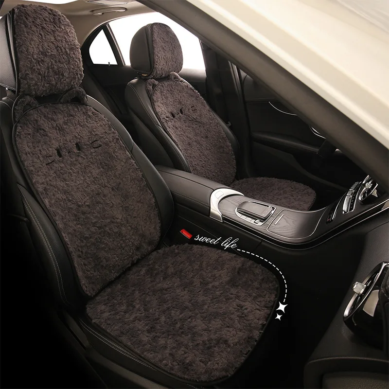 

25 new plush car seat cushions in winter, warm in winter, plush car cushions, half a pack of thickened plush seat cushions