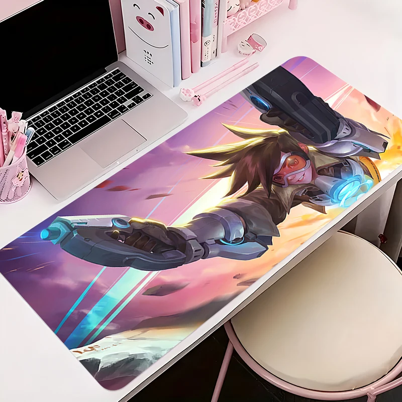 

Mouse Pad Anime Non-Slip Rubber Mousepad Soft Office Desk Mat Gaming PC Accessories O-overwatch Tracer Large Gamer Keyboard Mat