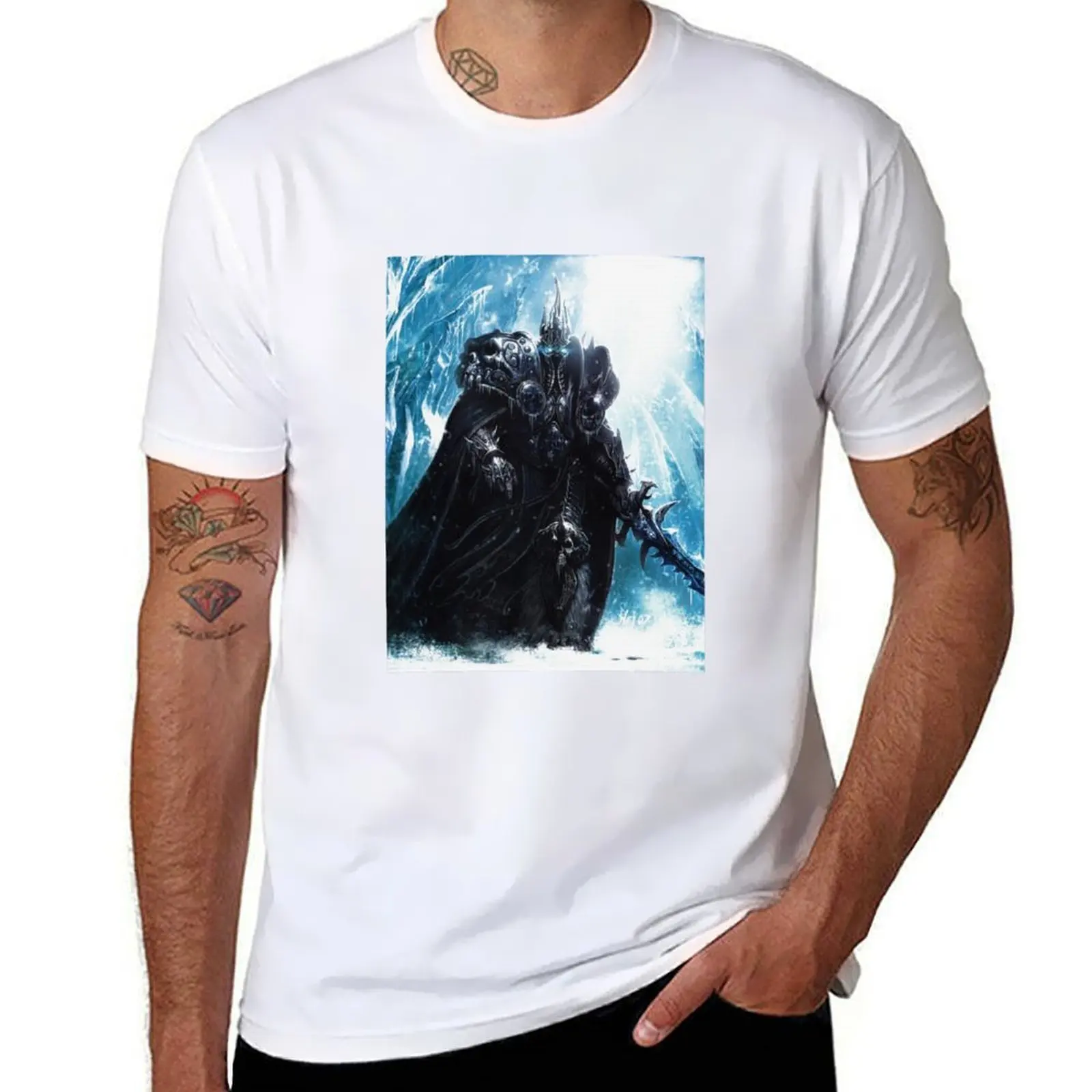 

The Lich King in Icecrown Graphic Retro s for Women Best Retro Graphic s Video Game s Retro Video Game Arcade Games T-Shirt