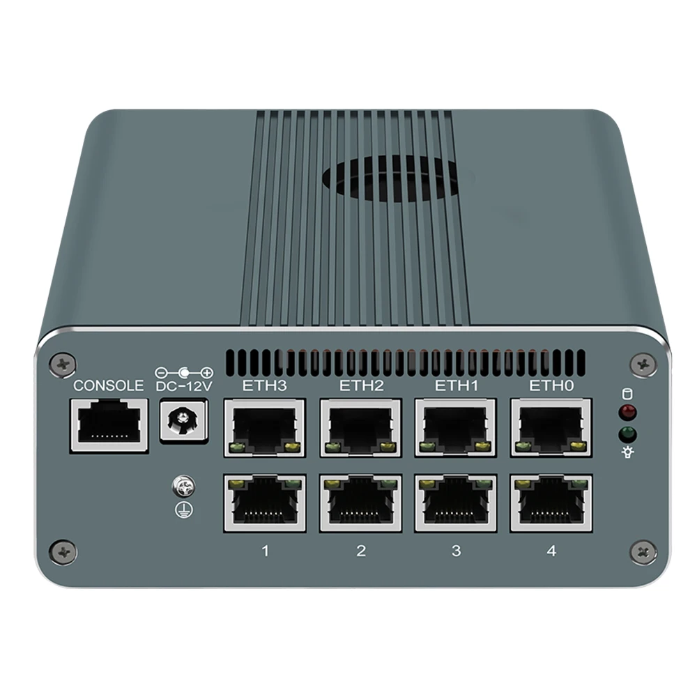 KingVony 13th Gen Firewall Mini PC 2*10G SFP U300E 8505 i5-1240P 2*DDR5 NVMe 4x Intel i226-V 2*SATA Soft Router Proxmox Server