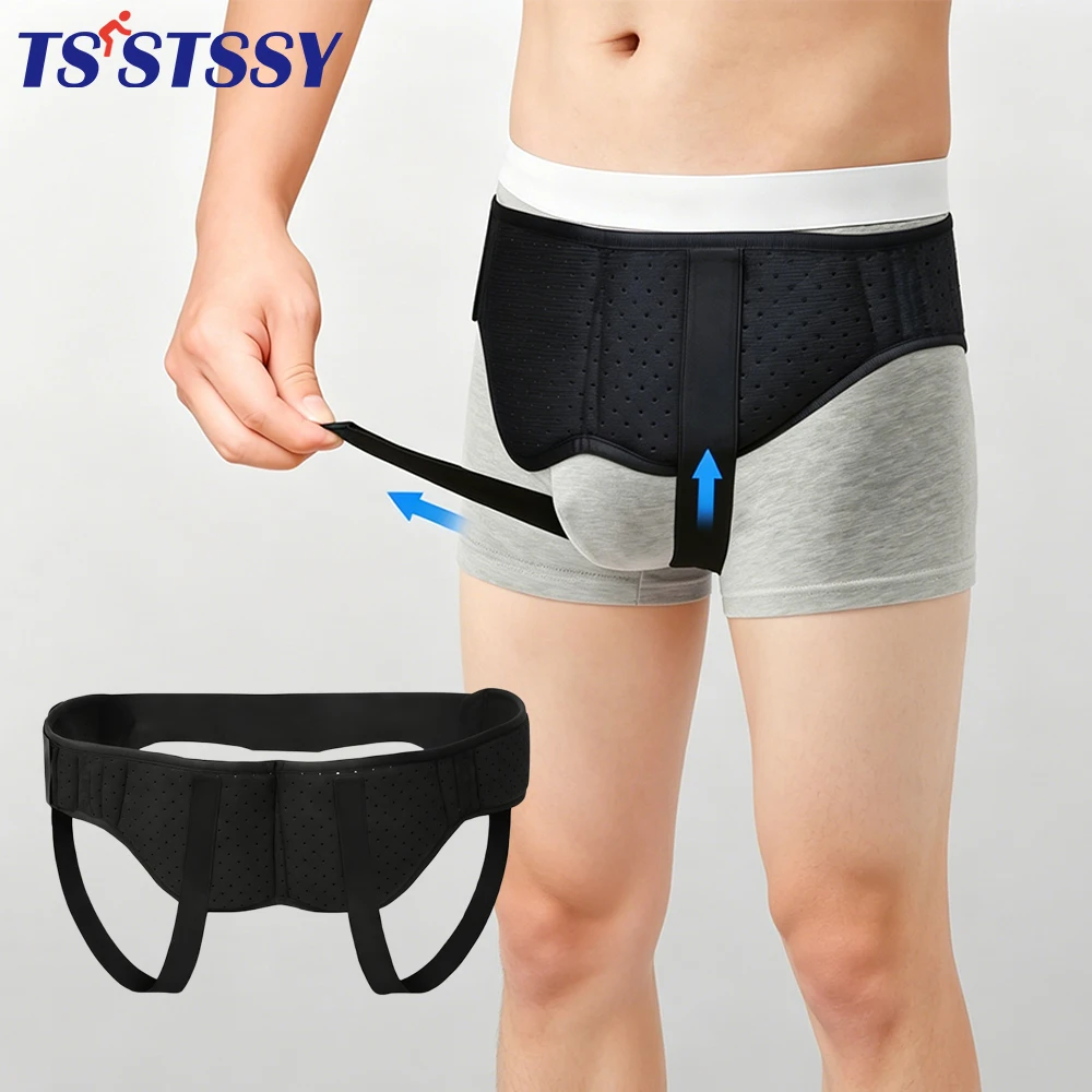 Men Women Hernia Belt Inguinal Groin Hernia Support Truss,Pain Relief Recovery Adjustable Strap with 2 Removable Compression Pad