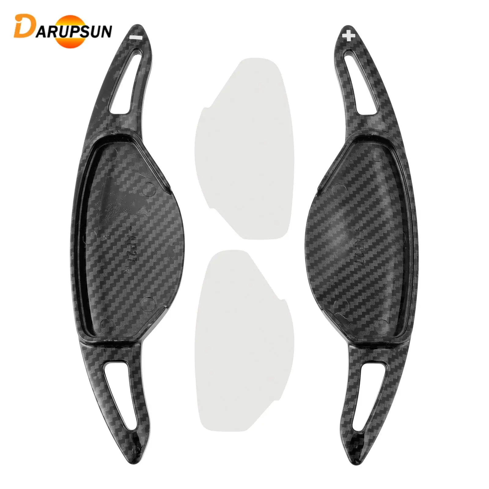 Darupsun Carbon Look Steering Wheel Paddle Shifter Extension for Nissan Mitsubishi