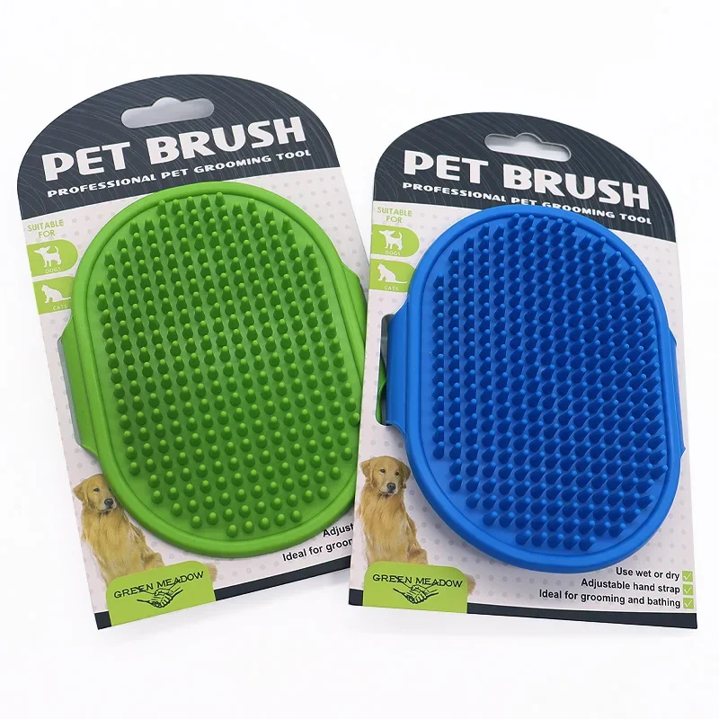 

Soft Rubber Dog Cat Brush Pet Bath Silicone Comb Pet Hair Remover Dogs Stuff Cat Comb Grooming Tools Pet Supplies