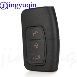 Jingyuqin Smart Chiave A Distanza Borsette Caso 3 Pulsante Per Ford 2016+ Focus Mondeo Galaxy S-Max C-Max Kuga Keyless Custodia di Ricambio