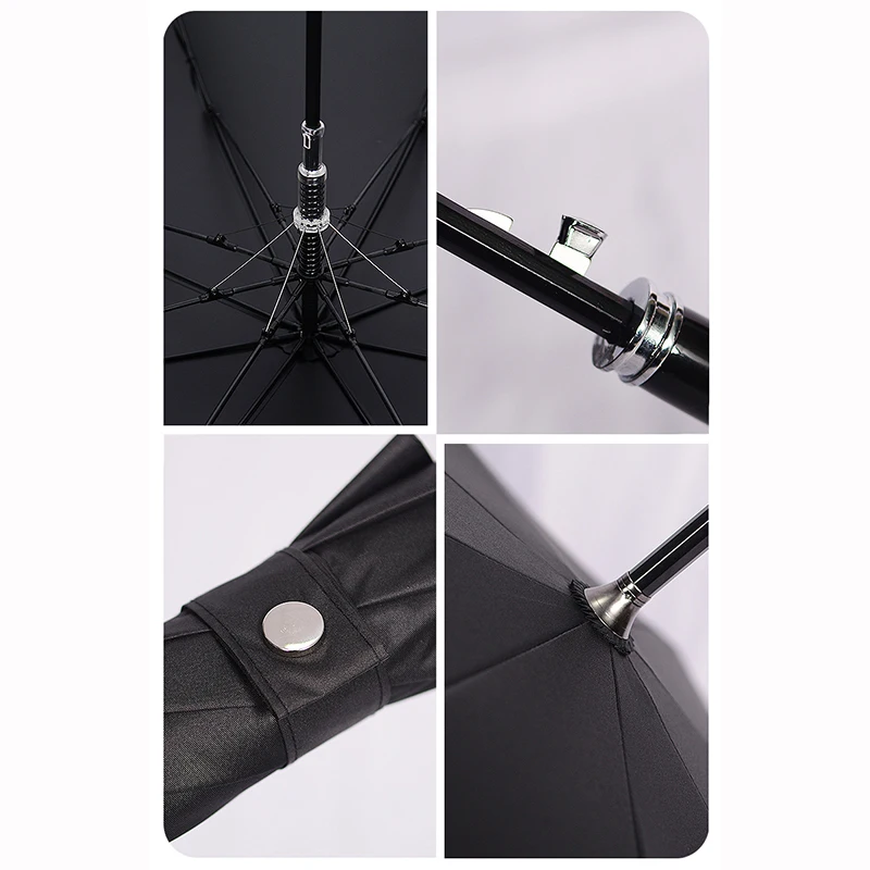 Creative Long Handle Umbrella Men Women Water Wind Resistant Umbrella Luxury Large Manual Golf Umbrellas Outdoor Parasol Gifts