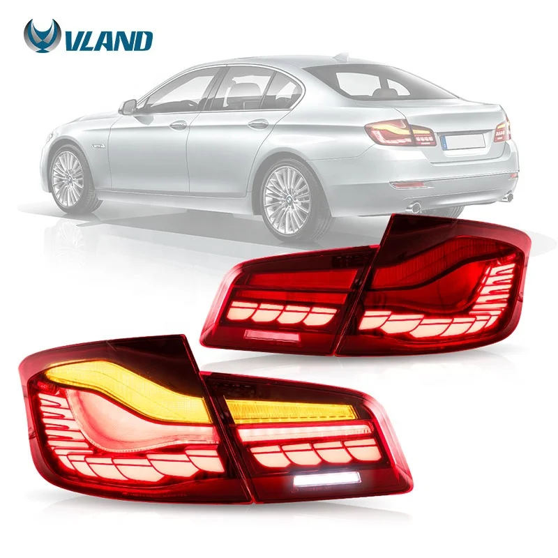 

Задние фонари VLAND OLED, совместимые с 5-й серией 6-го поколения F10 F18 M5 2010-2017 с анимацией запуска 525Li/523Li/535i
