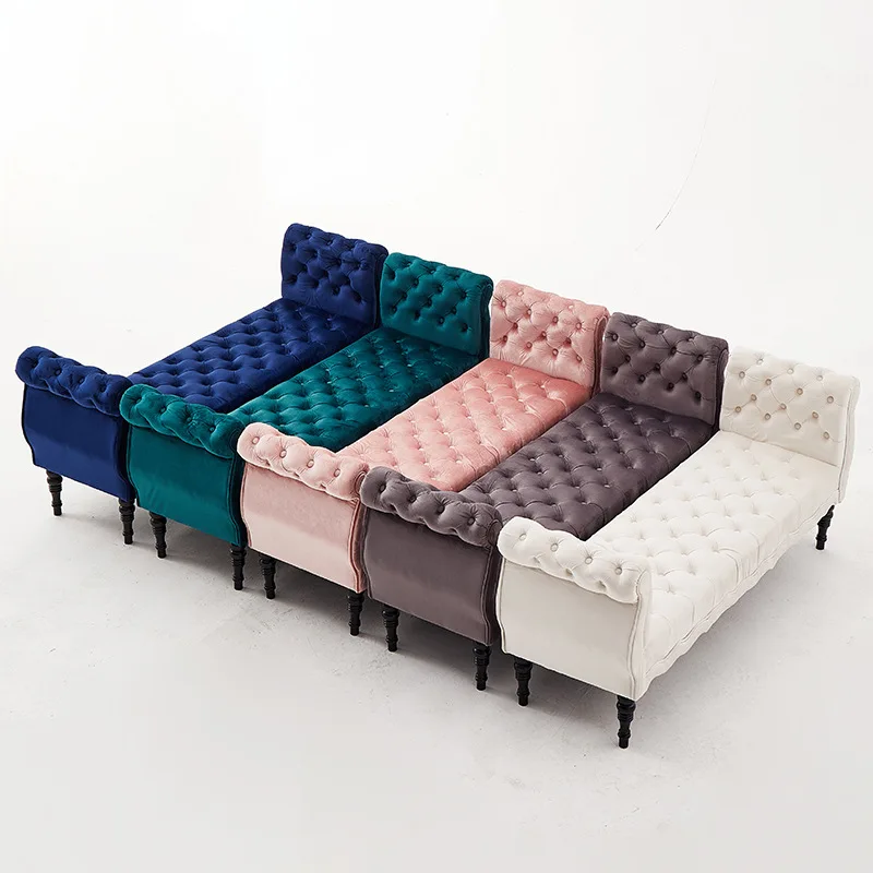 American light luxury fashion bedside stool bedroom strip high stool cloakroom shoe changing sofa stool French simple chair