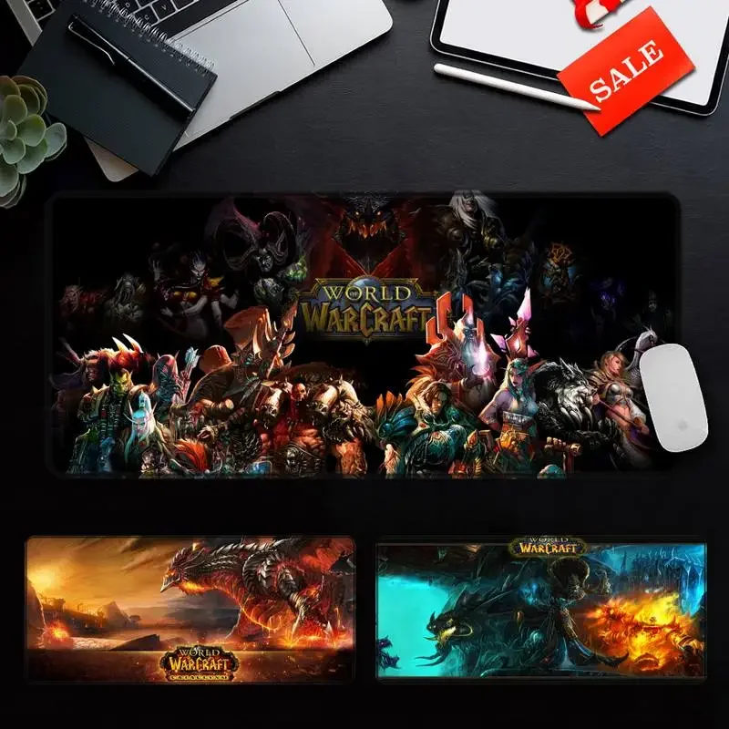 

Warcraft Large Mouse pad PC Computer mat Computer Gaming Mousepad Anti-slip Natural Rubber with Locking Edge Gaming Mouse Mat