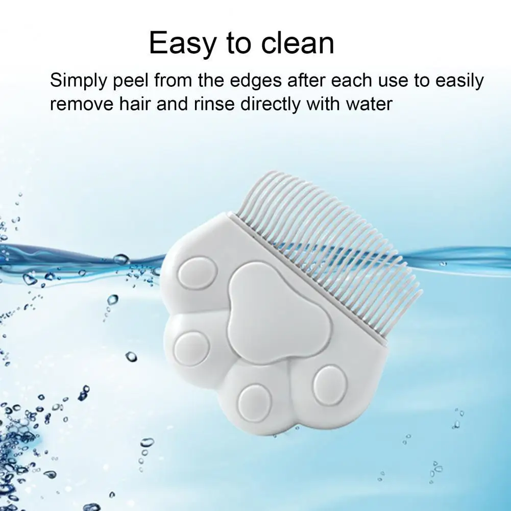 Nice-looking  Practical Dogs Cats Grooming Shedding Cleaning Brush Handheld Pet Comb Portable   for Deshedding