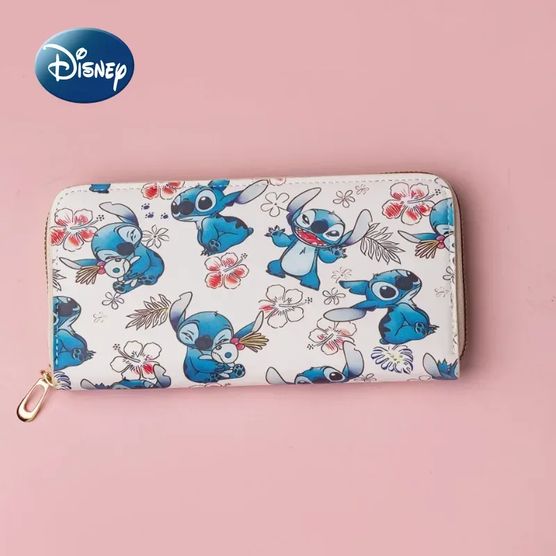 

Disney New Long Women's Wallet Stitch Cartoon Children's Wallet Multi-card Slots Large Capacity Fashion Children's Wallet