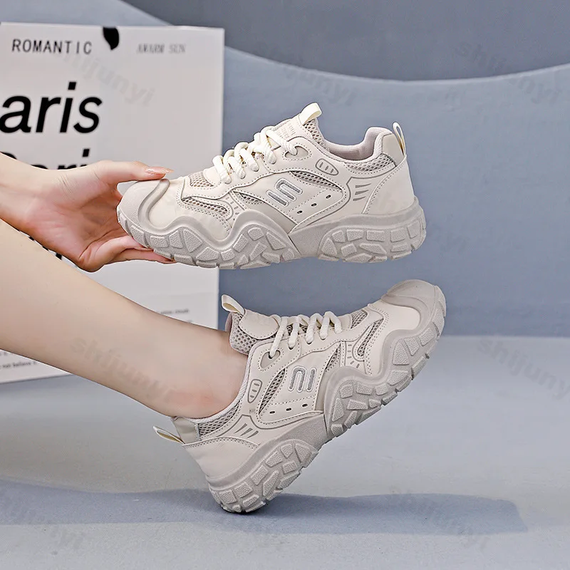 نساء أحذية رياضية غير رسمية 2025 الخريف موضة في الهواء الطلق عدم الانزلاق احذية الجري أحذية رياضية مريحة للتنفس Zapatos Mujer