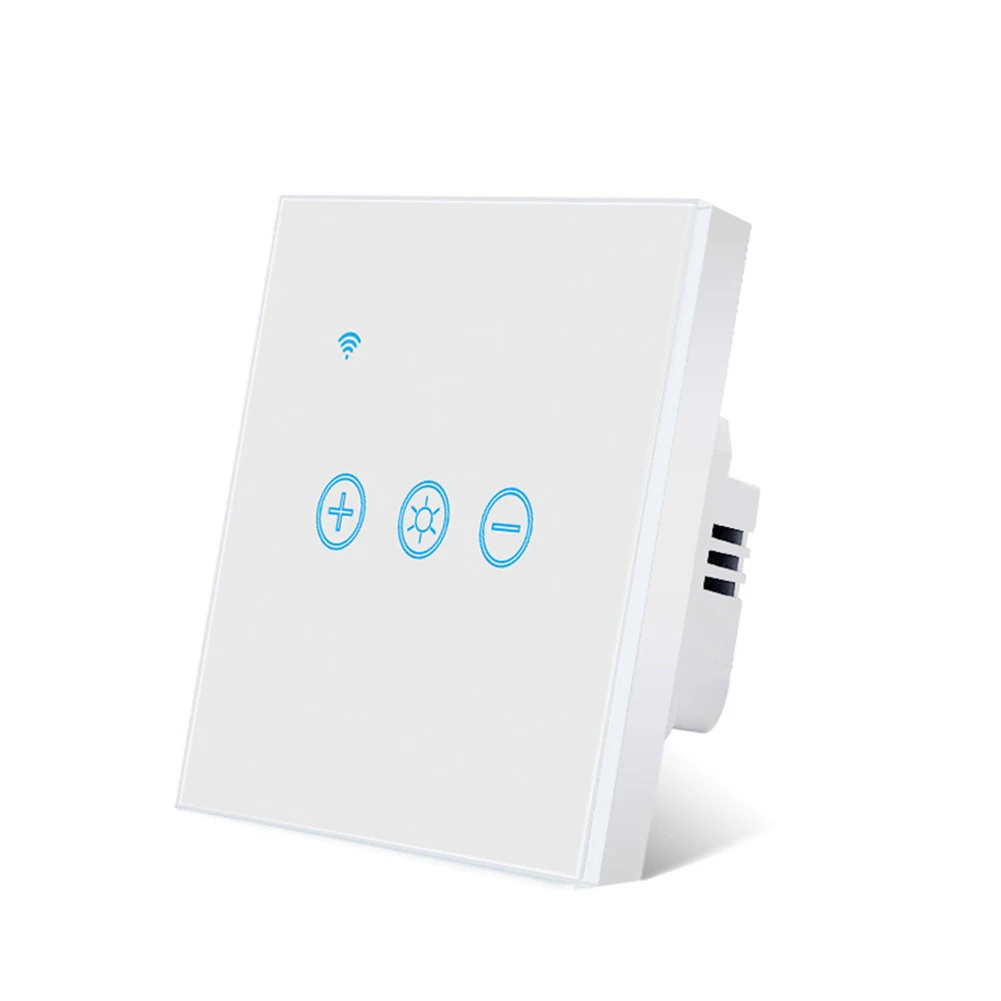 Wireless Dimmer Switch Featuring App Control and Voice Commands for Smart Home Integration AC 100 240V Compatibility