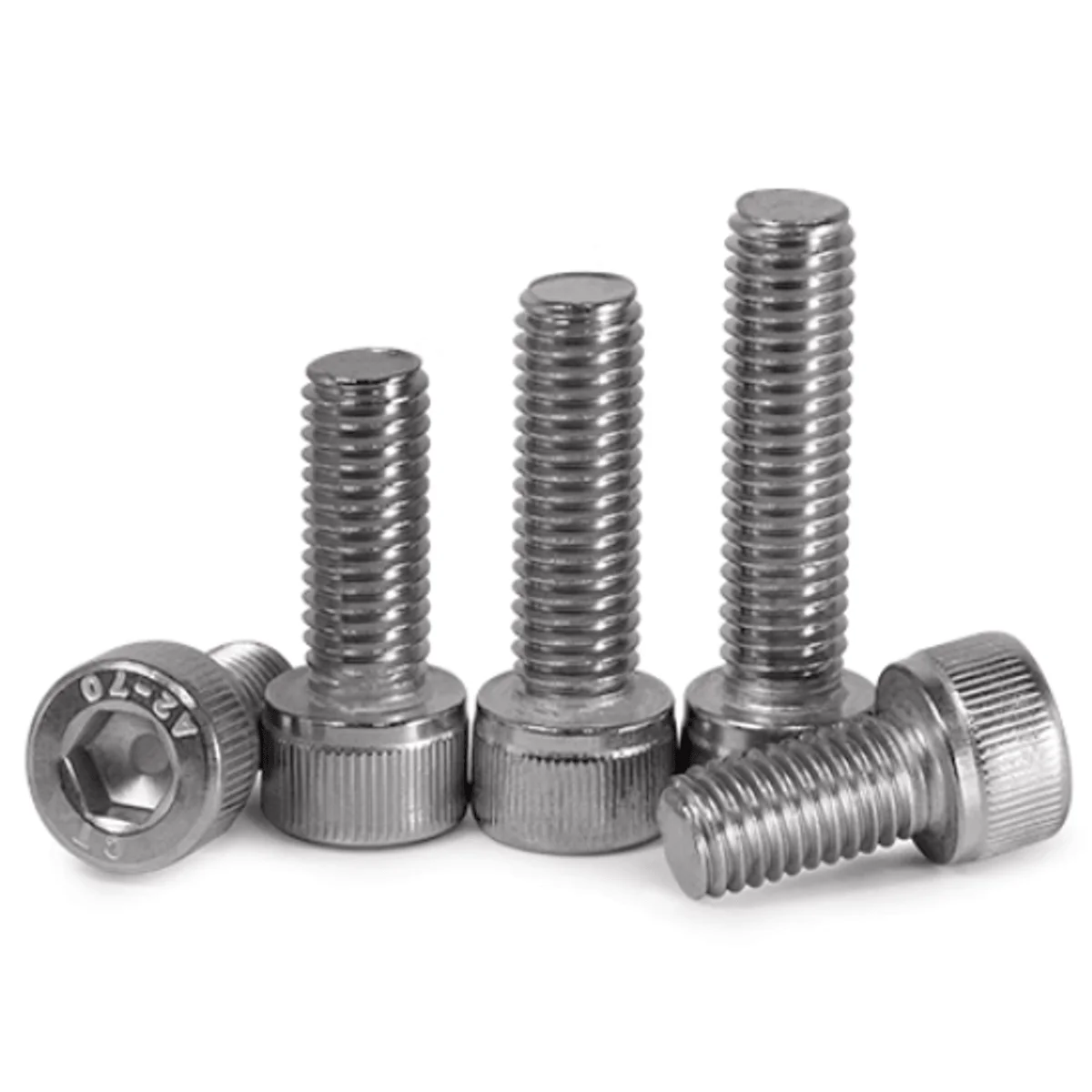 M3 304 Stainless Steel 18-8 Socket Head Cap Screws Bolts Allen Socket Hex Drive Full Thread DIN 912 A2