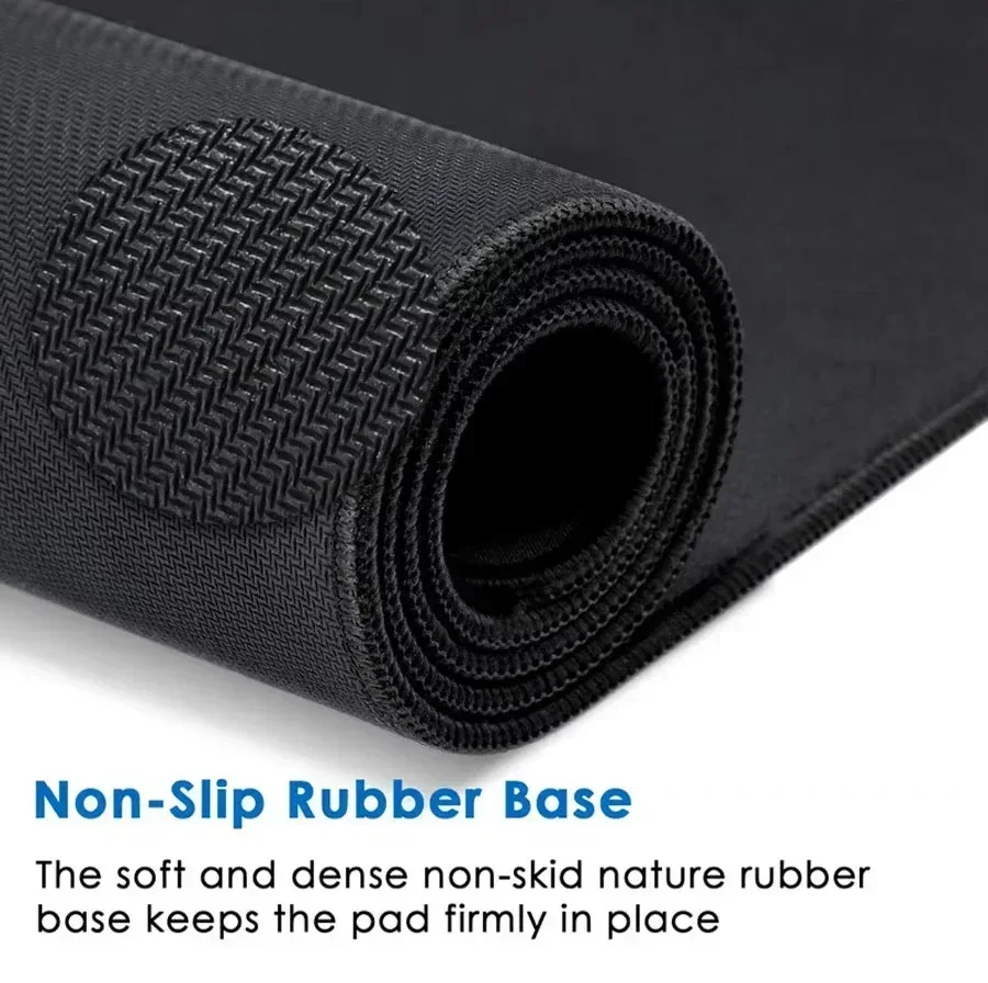 Alfombrilla de ratón totalmente negra, alfombrilla impermeable, accesorios para juegos, alfombra para ratón 40x45 40x90CM, escritorios de ordenador, cojín para mesa, alfombra de oficina, tapete para juegos