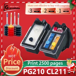 PG210 CL211 Replacement pg210 cl211 Ink Cartridge for Canon Pixma MP240 MP250 MP260 MP270 MP280 MP480 MP490 MP495 Inkjet Printer