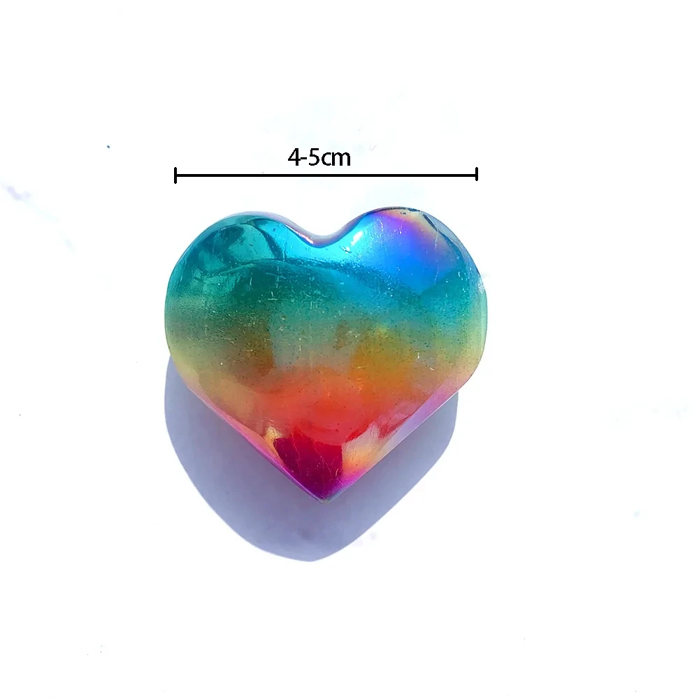 Aura Selenite Heart Carving Crystal For Home Office Yoga Meditatio Tank Decoration Gift For Christmas Halloween Ornament