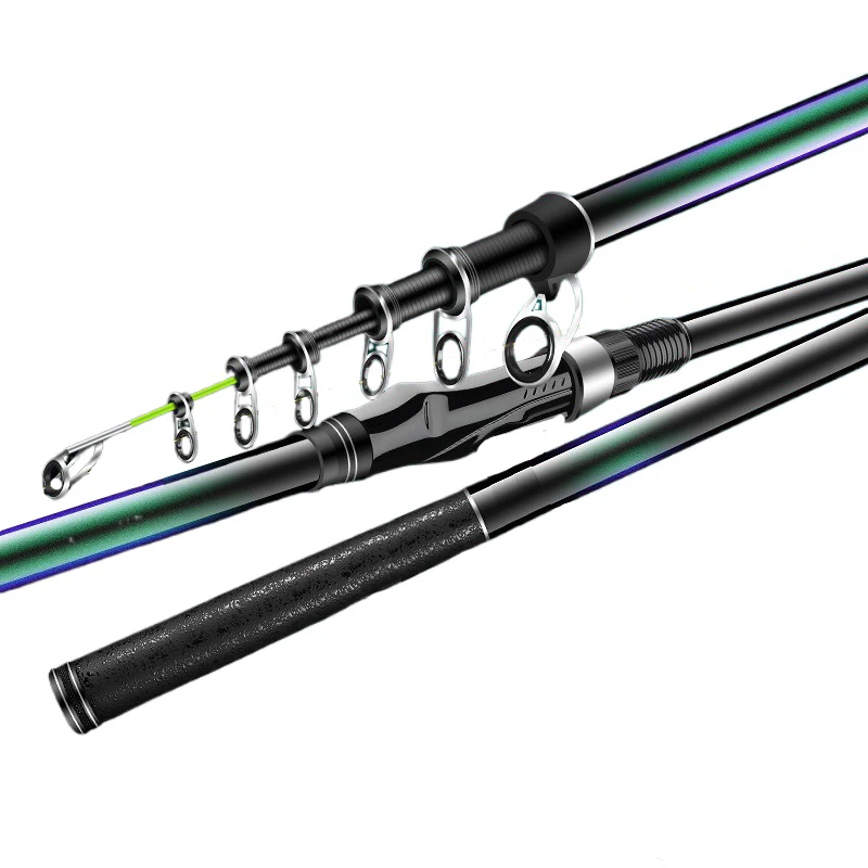

2.4M 3.6M 4.5M 5.4M High Carbon Tidal Rock Fishing Rod Spinning Sea Rod Telescopic Rock Fishing Tackle Ultralight Super Hard Rod