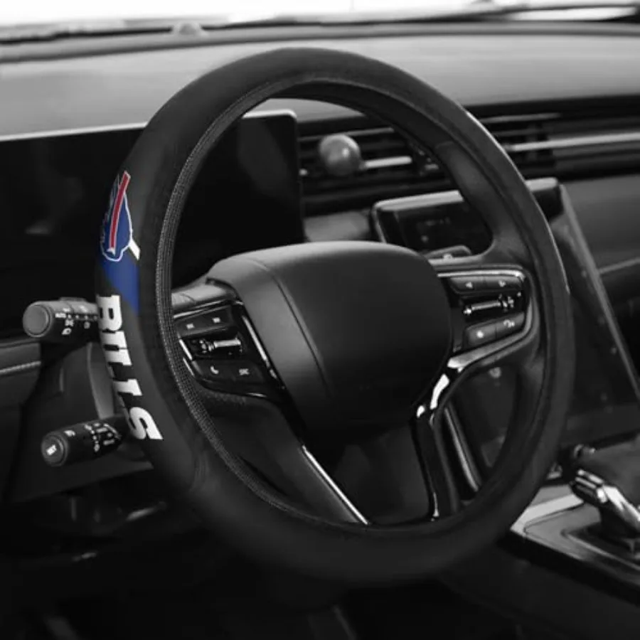 

Sports Leather Steering Wheel Cover Car Accessories, Universal Size fit 4-5 Inch All Vehicle Steering Wheel Cover