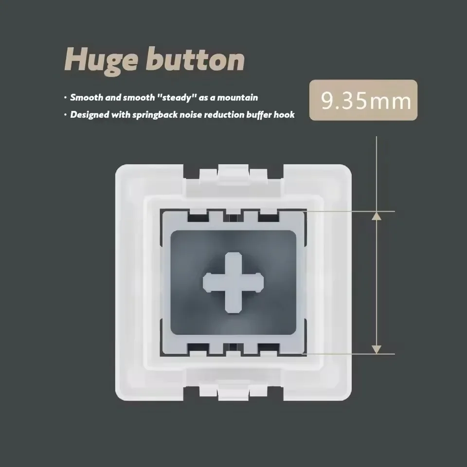 Magnetic Axis Switch High Performance RT Accuracy 0.005 Magnetic Switch Mechanical Magnetic Shaft Keyboard Pre Lubed