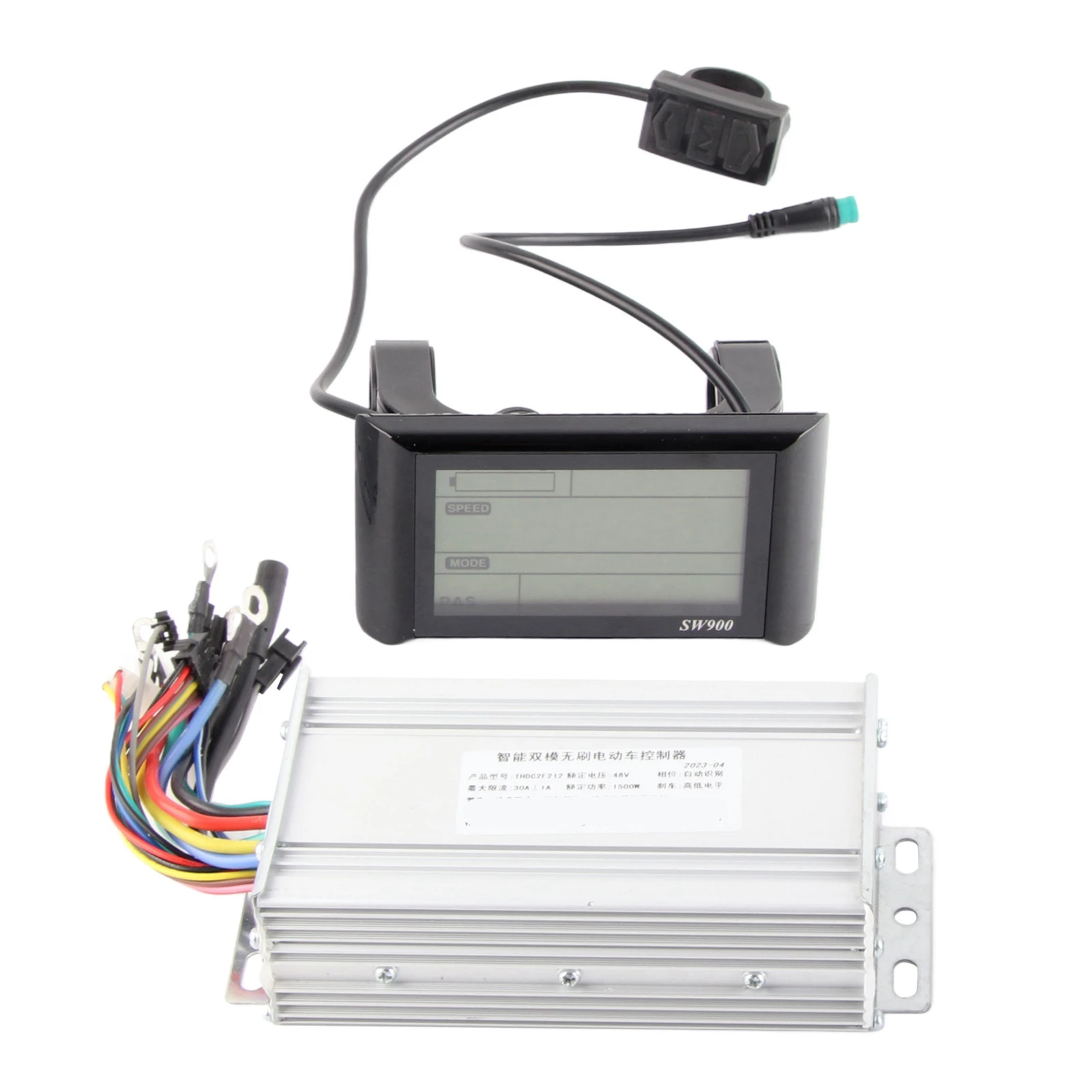 

48V 1500W Electric Bike Brushless Controller with SW900 LCD Meter Electric Bike Controller Set for Modification