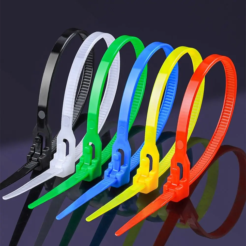 100pcs Supplies Disassembly Solution Electrical Equipment Nylon Ties Loose Slipknot Cable Zip Ties Cable Ties Live Buckle