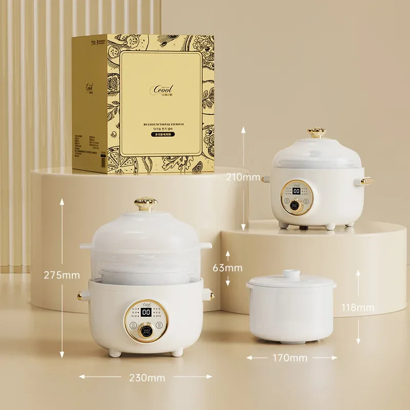 220 فولت كفاءة جهاز طهي الأرز مع وعاء الطبخ الصغير حساء الطبخ عصيدة المياه مختومة الطبخ طباخ باخرة طباخ وعاء سيراميك