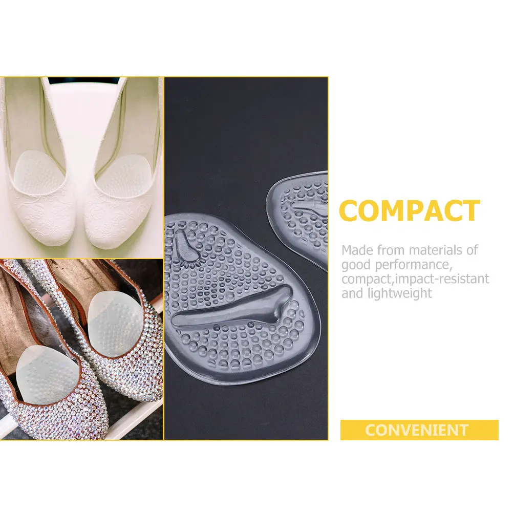 

3pcs High Heel Forefoot Pads Pain Relief For Standing Running Dancing Breathable Front Half Insoles Foot