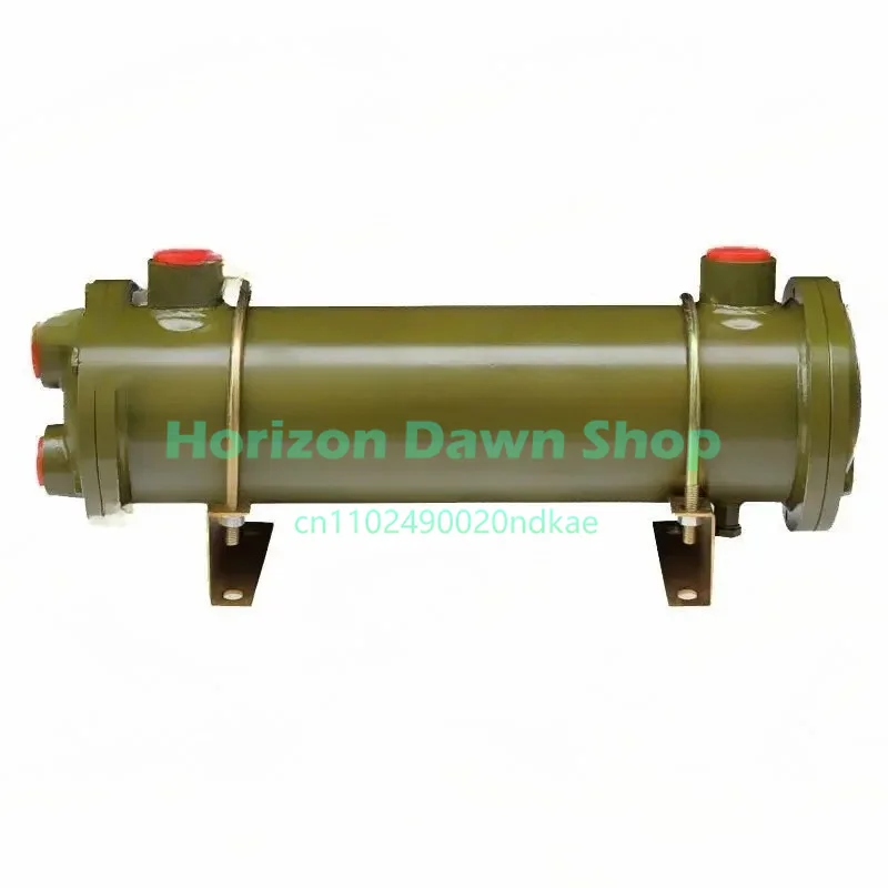 Hydraulic oil water cooler shell and tube heat exchanger