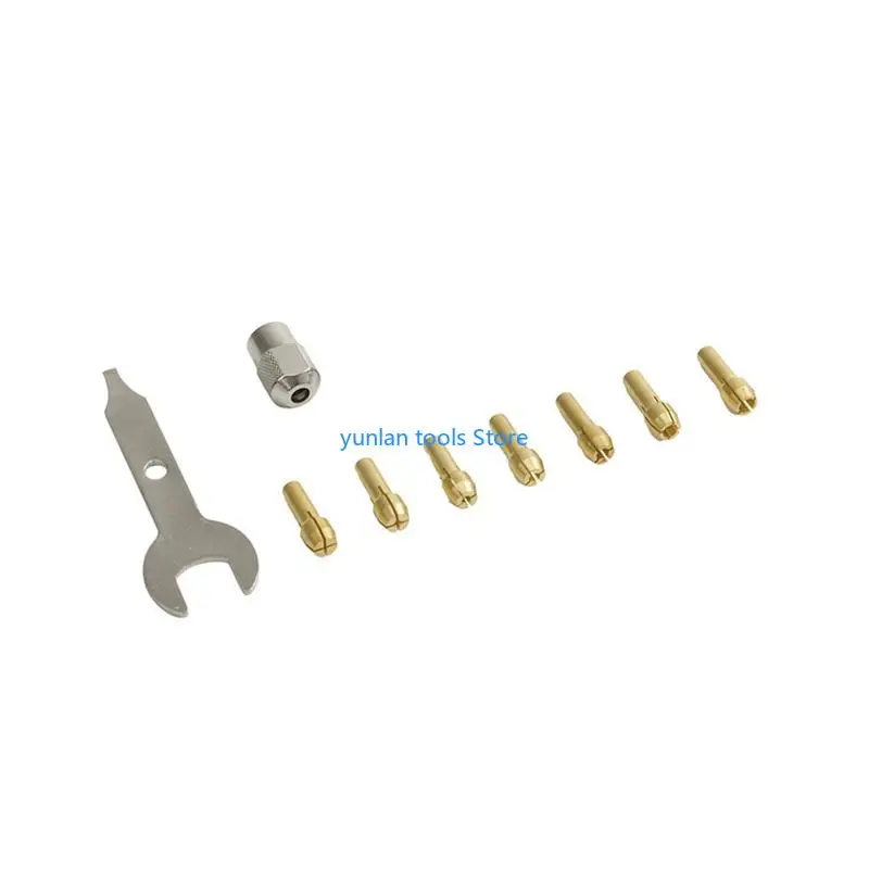 

50LB Brass Collet Chuck 0.5/1.0/1.5/ 2.0 2.4 3.2mm Rotary Tool Drill Collet Chuck