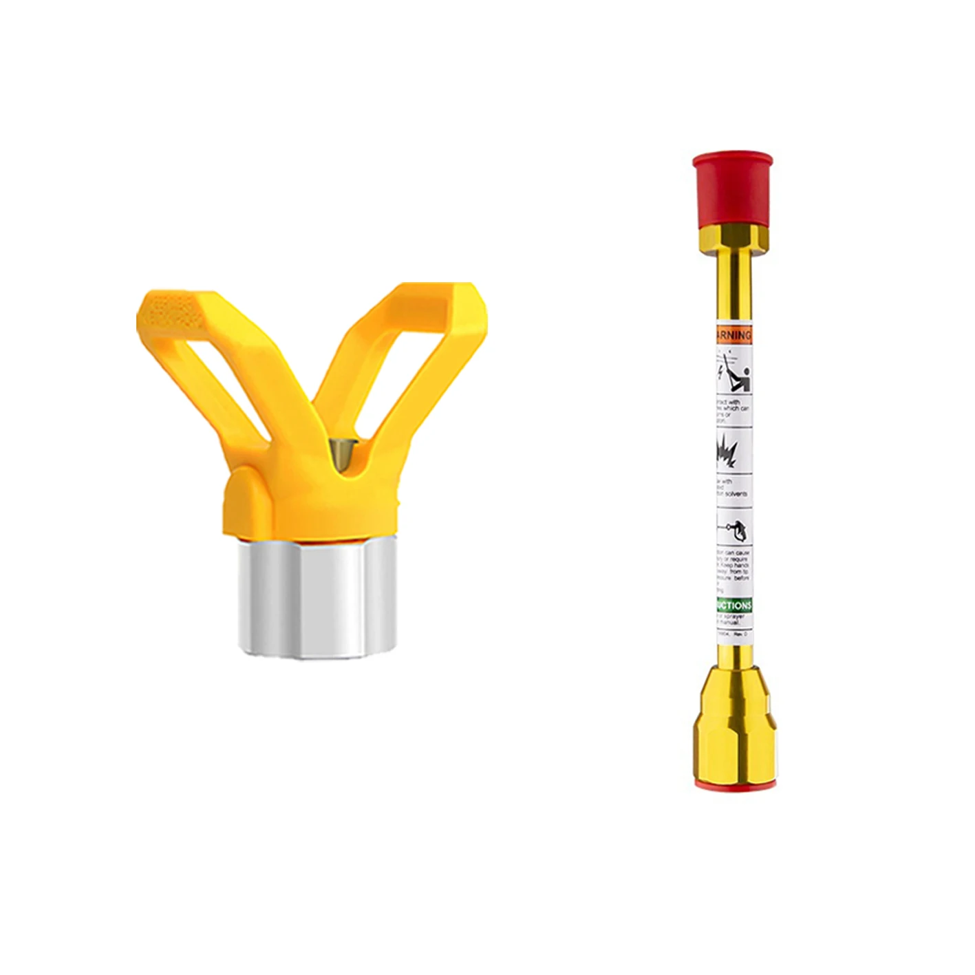 

Airless Paint Sprayer Tip Guard Extension Pole Spray Tool Spray Gun Tool Parts 20cm/30cm/50cm Paint Rod Accessories
