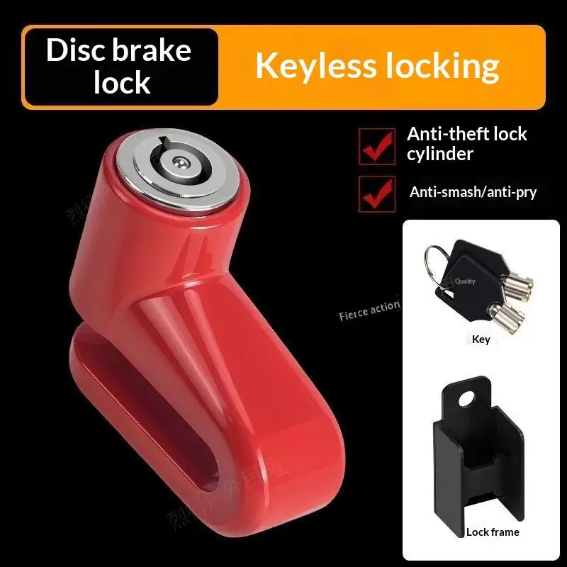 Motorcycle Secure Disc Brake Lock for Bike Safety 1PC Anti-Theft Wheel Lock High Security