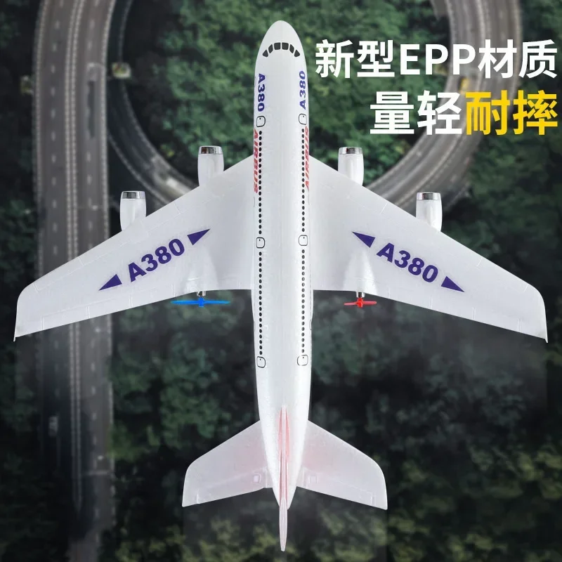 RC Plane A380 Civil Aviation Aircraft HW30 Remote Control Airplane 2-Channel Fixed Wing Foam Glider Electric Model Flying Toys