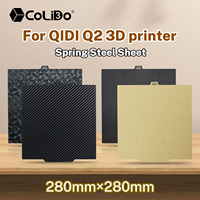 PEI Plate For QIDI Q2 Spring Steel Sheet Double Siede Printing PEO PET Carbon fiber Heatbed for QIDI Q2 3D Printer Build Plate