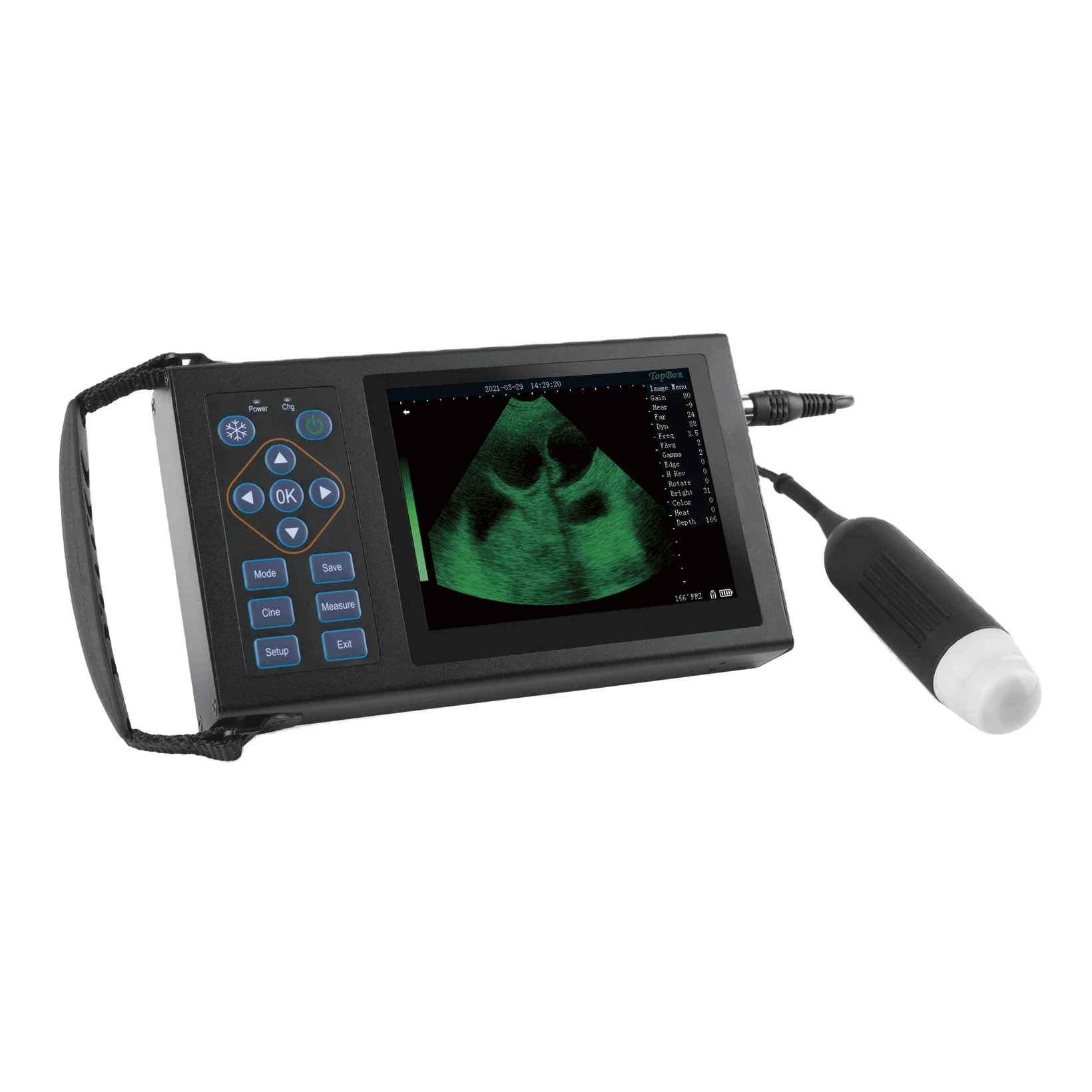 Hand Held Medical Diagnosis Farm And Pet Clinic B/W Ultrasound Machine Portable Veterinary Ultrasound