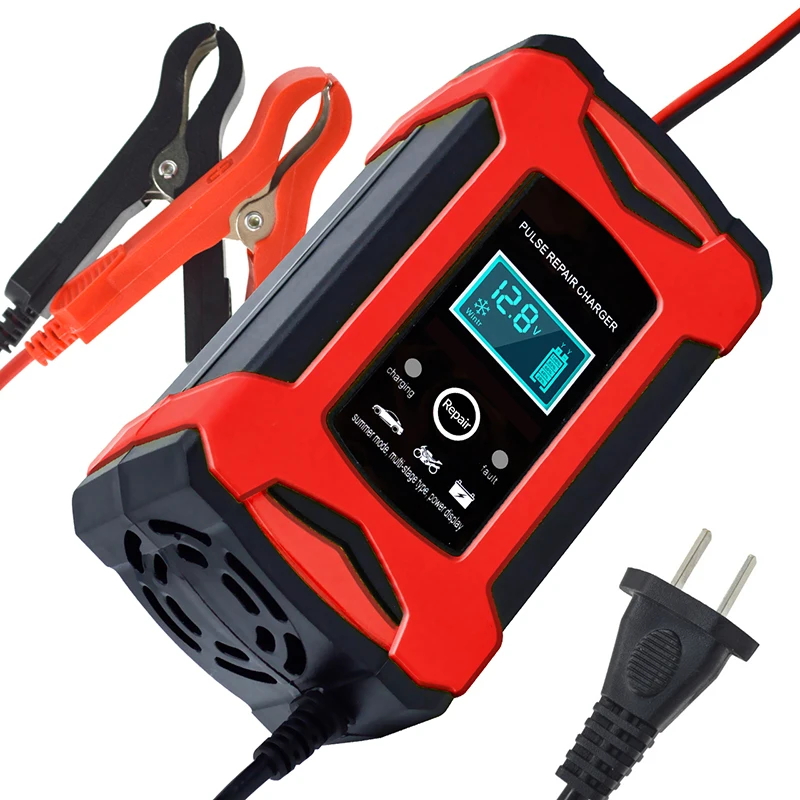 

12V 6A Motorcycle and Car Battery Charger with Smart Universal Repair Function,all kinds of plugs available worldwide