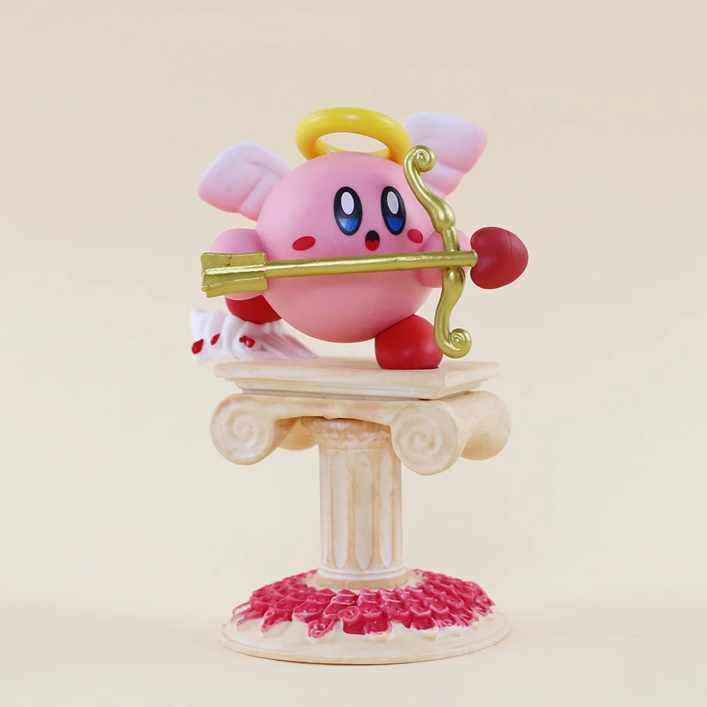 Kirby Kawaii Toys Cupid Decoration Anime Figure Cartoon Movie Peripheral Toy Girls Gifts Valentine's Day Cute Present