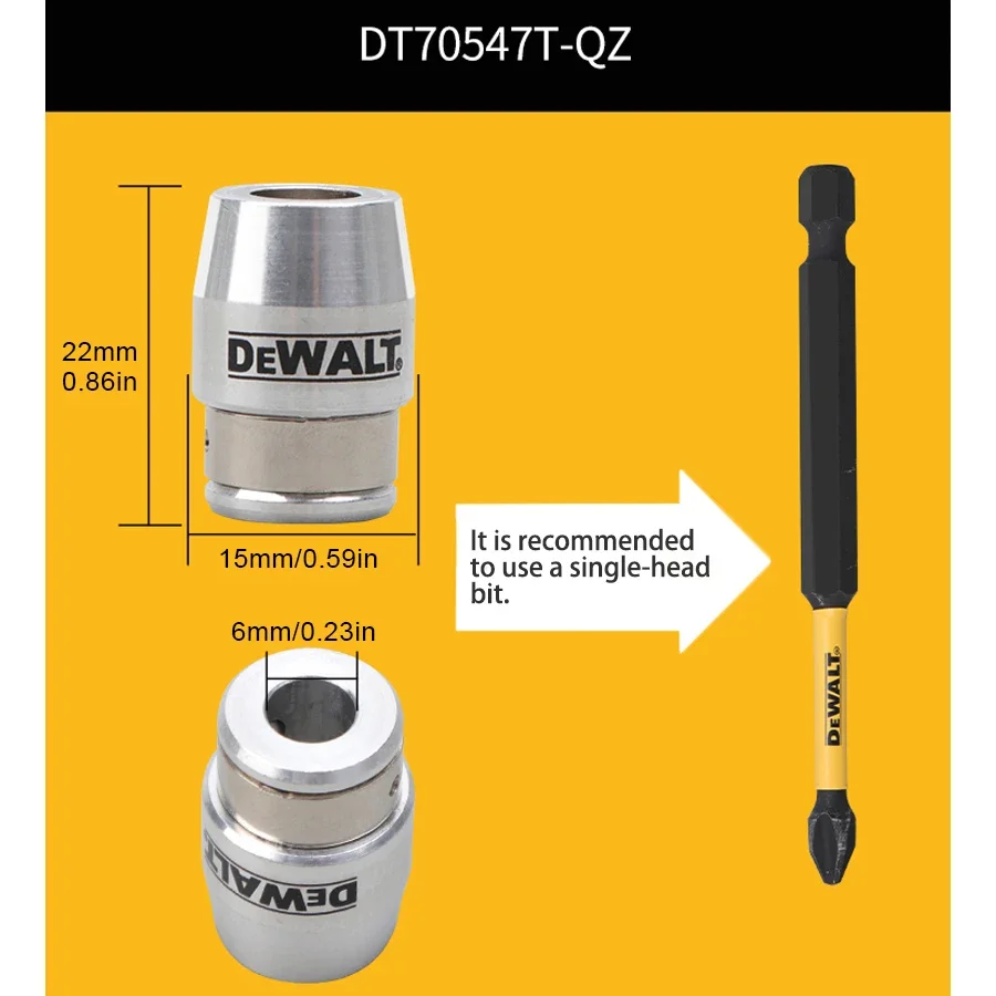 DEWALT Bits Magnetic Bit Tip Holder Power Tool Accessories DWA3PH3IRB DWA3THLDMI DWASLVMF2 DT70547T DWA2PH2SL DW2054  DWA2SL8IRB