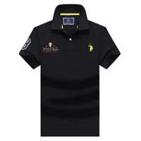 Loose Short Sleeve Polo Shirt for Men Breathable Summer Fashion Middle-aged Men's Clothing Half Sleeve Turn-down Collar T-shirt