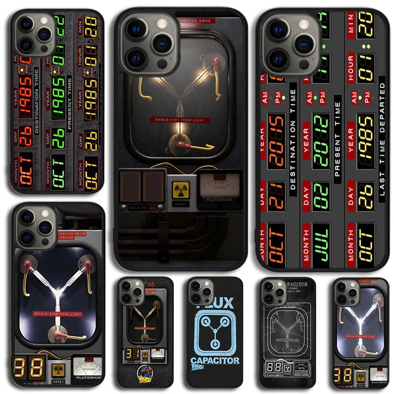 Back to the Future Flux Capacitor Redux Phone Case For iPhone 15 16 14 XR XS 11 12 13 Mini Pro MAX Plus