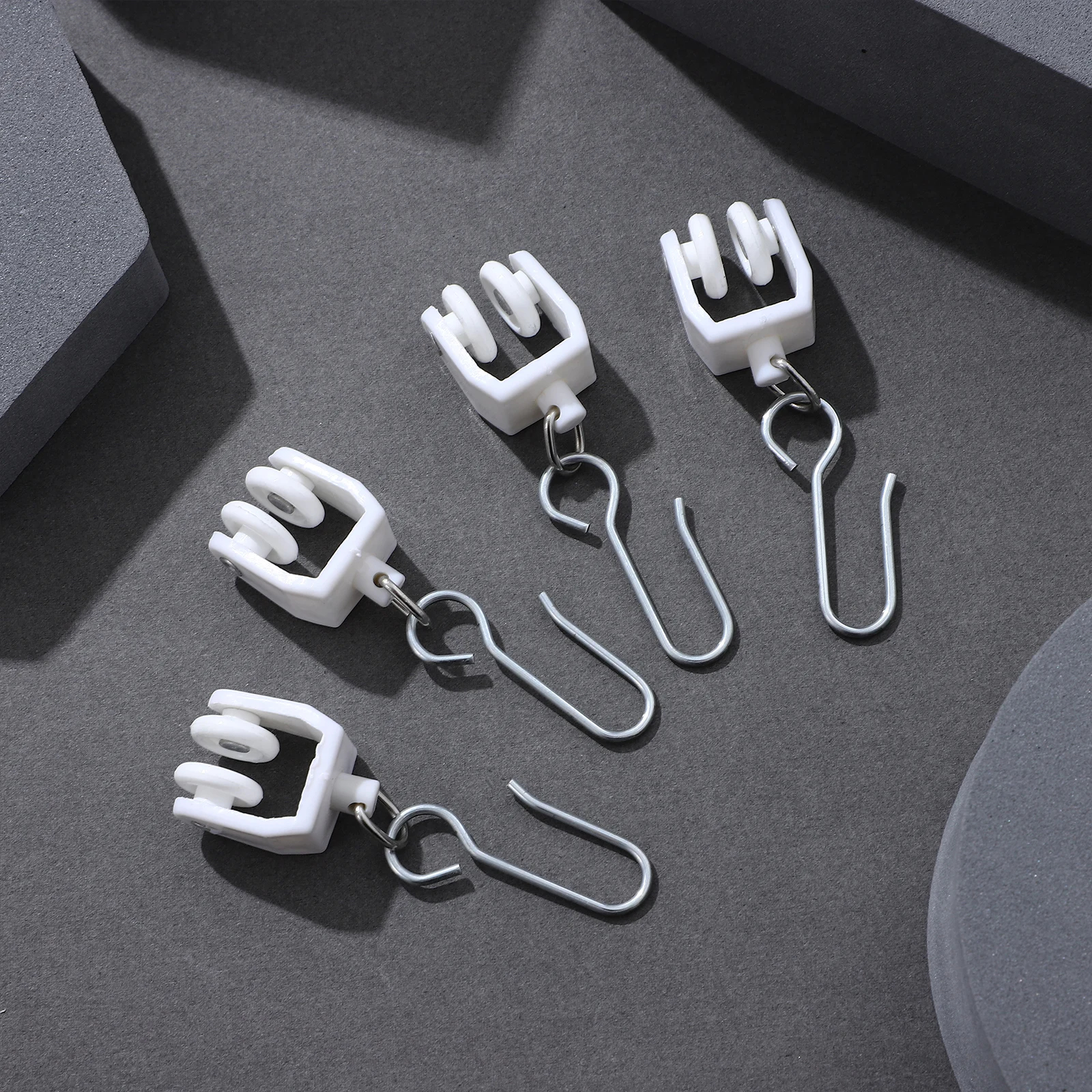 30 шт. пластиковых и металлических крючков для штор, легкая установка, шумопоглощающие