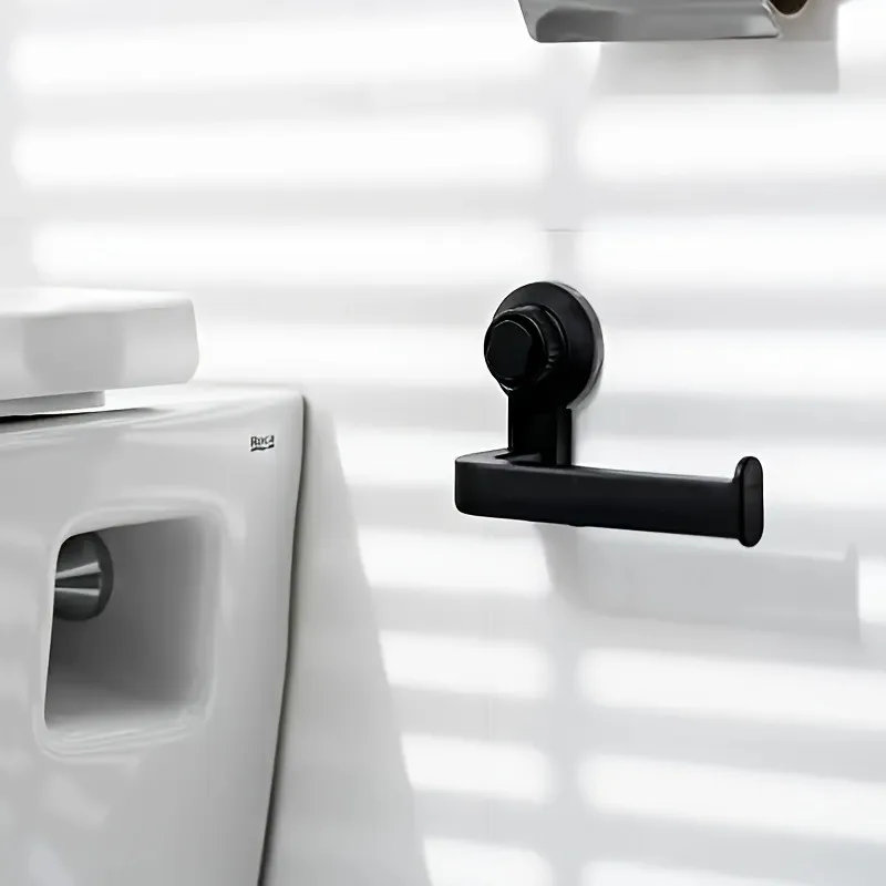 Powerful Tapeless Paper Towel Holder - Extra Strong Non-Slip Design for Bathroom/Shower, Rust-Resistant Plastic Material,